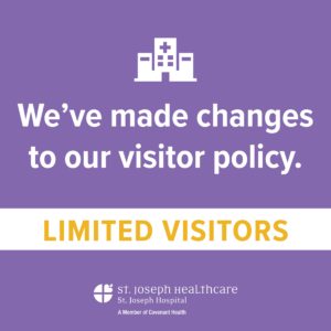 visitor restrictions change at st. joseph hospital 