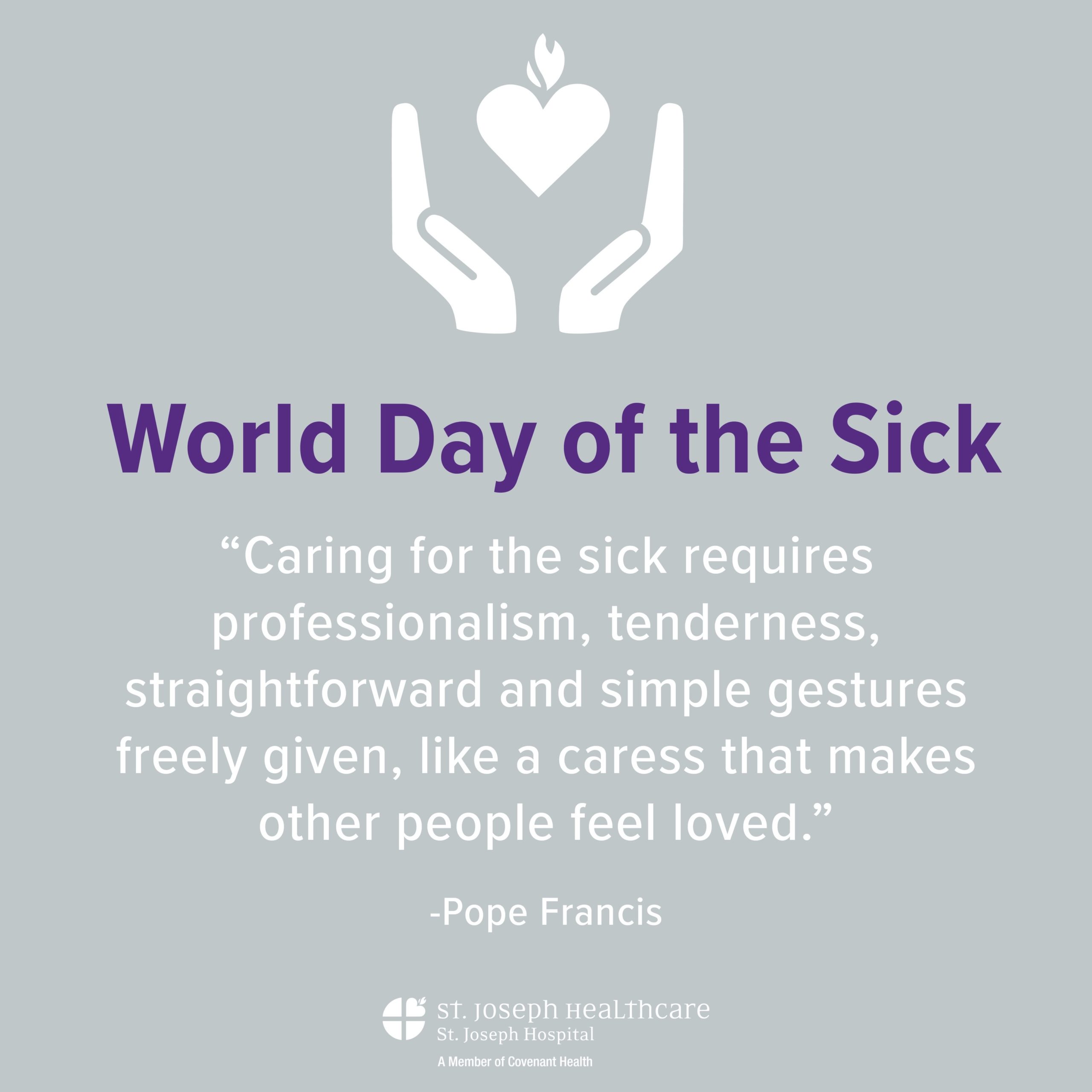 World Day of the Sick Be Healthy Maine