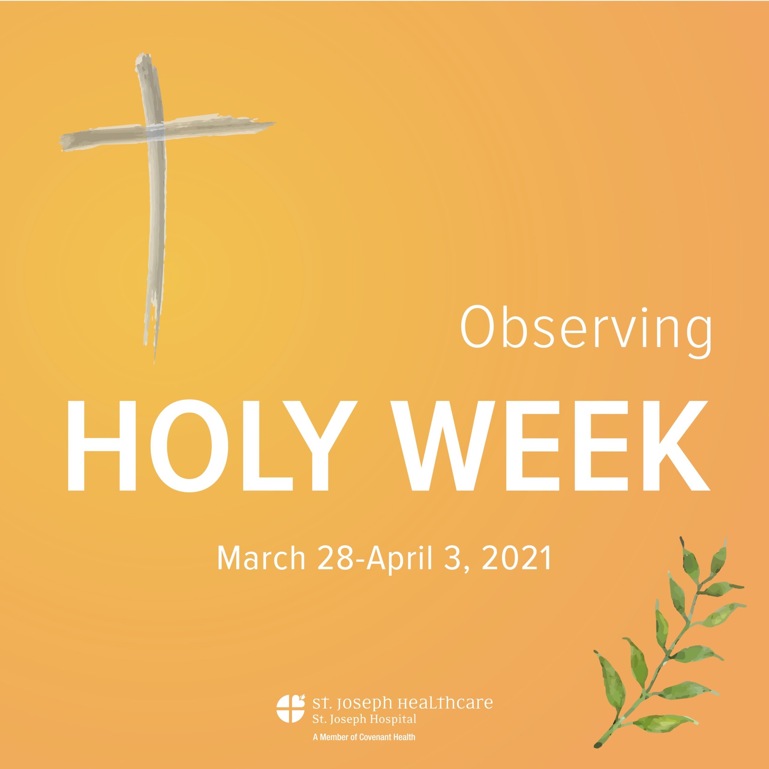 Observing Holy Week - Be Healthy Maine